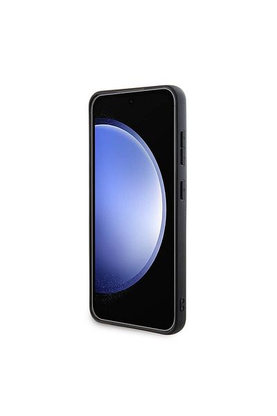 Guess Case for Samsung Galaxy S24 Plus - Guess Hardcase 4G Triangle Metal Logo (GUHCS24MPG4GPK) - Black
