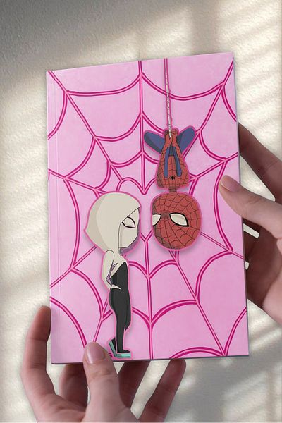 Ludios Spider & Gwen Love A5 Χωρίς γραμμή Ημερολόγιο Δώρο Ημερολόγιο (50 Φύλλα)