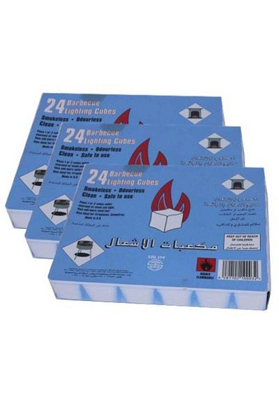 Generic مكعب إشعال بدون دخان أو رائحة 24*3