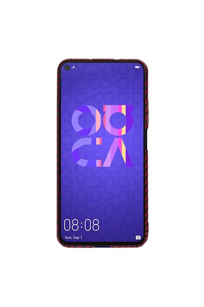 Techsuit Case for Huawei Nova 5T / Honor 20 - Techsuit Carbonite FiberShell - Red