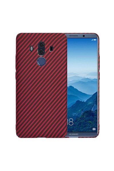 Techsuit Huawei Mate 10 Pro Case - Techsuit Carbonite FiberShell - Red