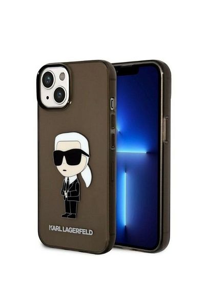 Karl Lagerfeld IPhone 14 Plus case - Karl Lagerfeld Hardcase (KLHCP14MHNIKTCK) - Ikonik Karl Lagerfeld