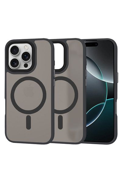Techsuit Case for iPhone 16 Pro - Techsuit HaloFrost MagSafe Series - Black