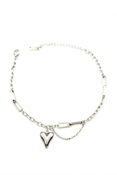 PRATİKOBA Heart anklet - silver