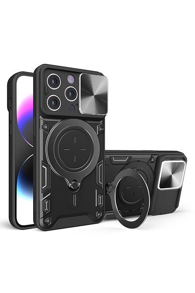 Techsuit IPhone 14 Pro Case - Techsuit CamGuard Pro - Black