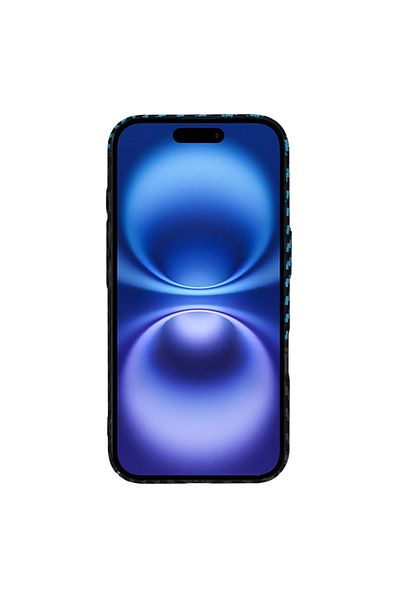 Techsuit Carcasă pentru iPhone 16 - Techsuit Carbonite FiberShell - Blue Pulse
