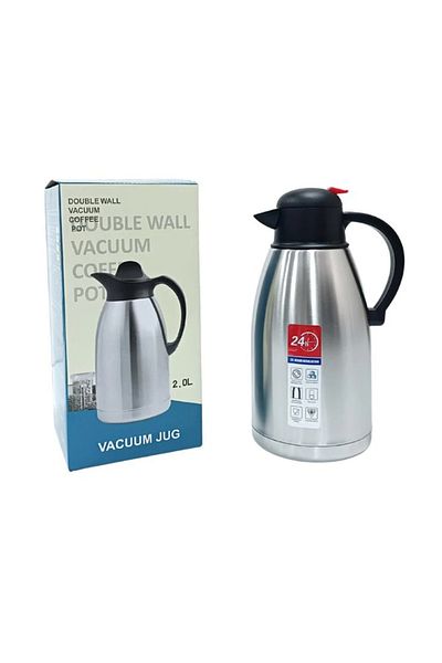 Alkhunaizi 2L Stainless Steel Tea Thermos - Keeps cold for 12-24 hours, keeps warm for 8-12 hours
