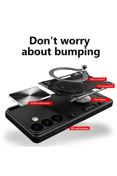 Techsuit Case for Samsung Galaxy S24 FE - Techsuit CamGuard Pro - Black