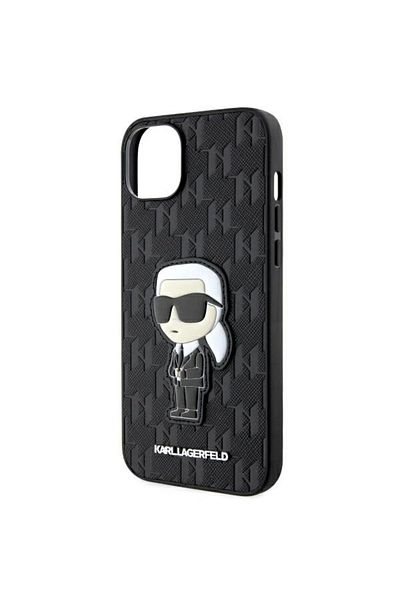 Karl Lagerfeld Carcasă pentru iPhone 14 Plus - Karl Lagerfeld Saffiano (KLHCP14MSAKHPKK) - Monogram Ikonik