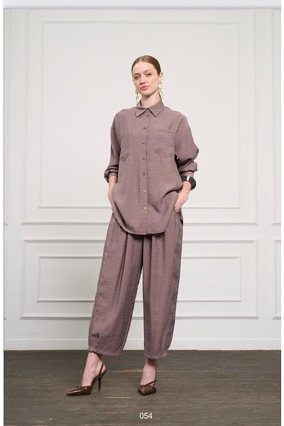 Nuss 1046 Double Pocket Detailed Trouser Suit