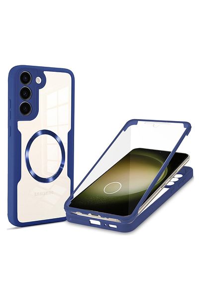 Techsuit Carcasă pentru Samsung Galaxy S23 Plus + Folie - Techsuit ColorVerse 360 ​​MagSafe Series - Albastră