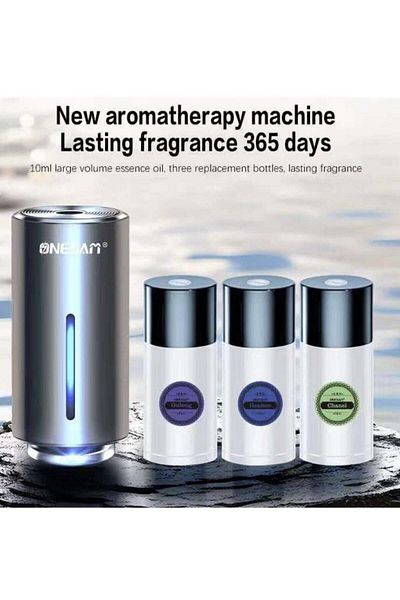 Generic ONESAM Car Air Freshener Rechargeable Car Fragrance Diffuser 3 Level Adjustable Smart Car Diffuser
