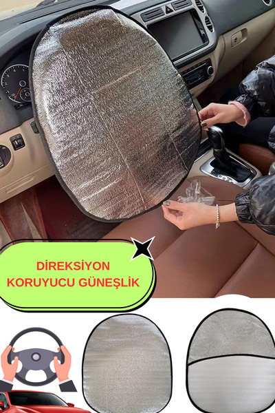 KAŞIKBEY Solar Direksiyon Güneşliği Araba Oto Direksiyon Güneşlik Direksiyon ...