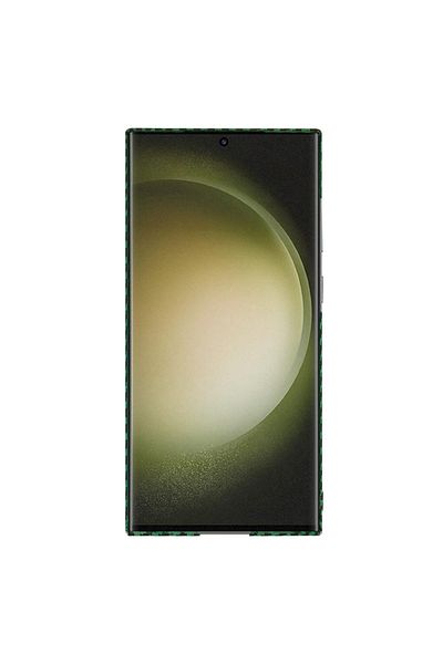 Techsuit Samsung Galaxy S23 Ultra Case - Techsuit Carbonite FiberShell - Green