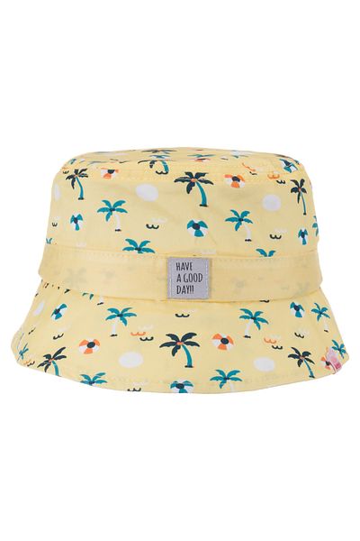 Kitti Girl's Palm Patterned Summer Fedora Hat (Age 4-8)