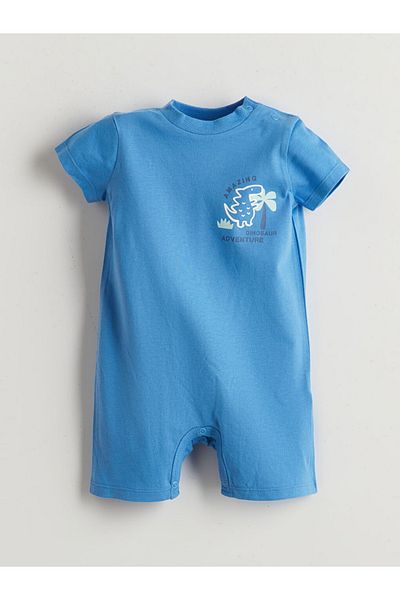LC Waikiki Lcw Baby Crew Neck Baby Boy Combed Cotton Jumpsuit 3-Piece