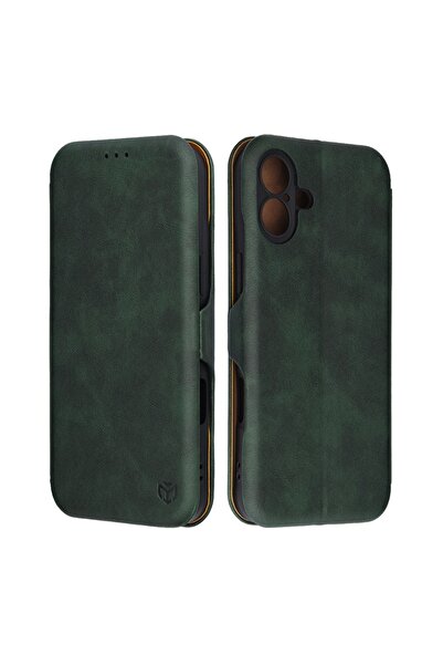 Techsuit Husă pentru iPhone 16 Plus - Techsuit Safe Wallet Plus - Verde