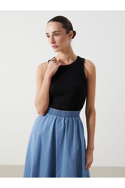 LC Waikiki Tricou pentru femei din țesătură pentru camisole cu potrivire extra strânsă