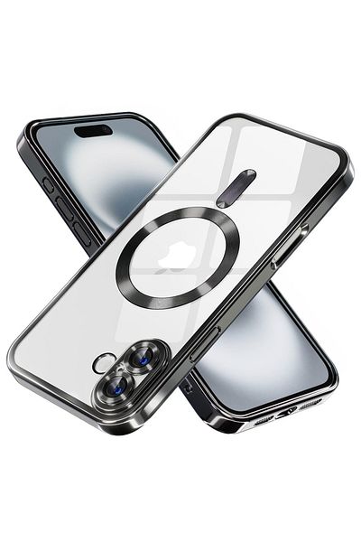 Techsuit Case for iPhone 16 - Techsuit Luxury Crystal MagSafe - Black