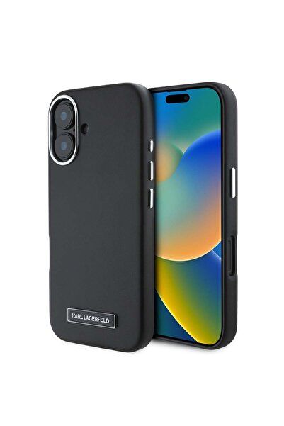 Karl Lagerfeld Husă pentru iPhone 16 Plus - Karl Lagerfeld din piele MagSafe ...