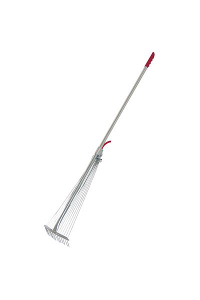 MEGA Metal Rake With Handle And Width Adjustment / 15 Teeth