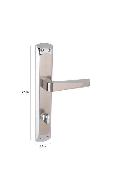 EYMEN YAPI Arpat Rosa Grand Luxury Aluminum Door Handle Chrome Satin Wc