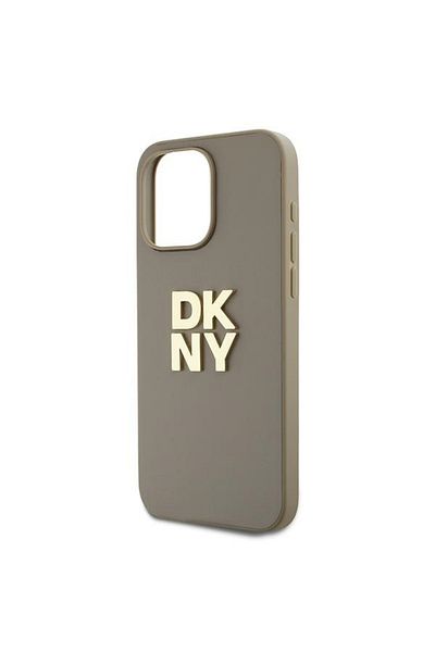 Dkny Husă pentru iPhone 15 Pro Max - DKNY Hardcase Strap Stock Logo (DKHCP15XPBSWSE) - Bej
