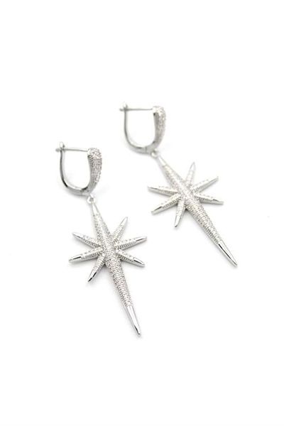 PRATİKOBA North Star Earrings - Silver