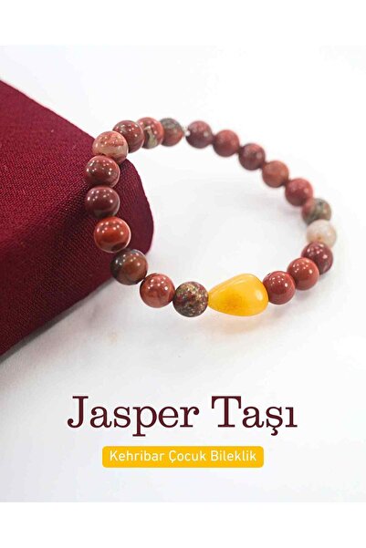 Mina Souvenir اسوارة اطفال من العنبر والحجر الطبيعي، اسوارة من الحجر الطبيعي،...