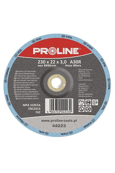 PROLINE Depressed Metal Cutting Disc 230X3.0Mm / A30R