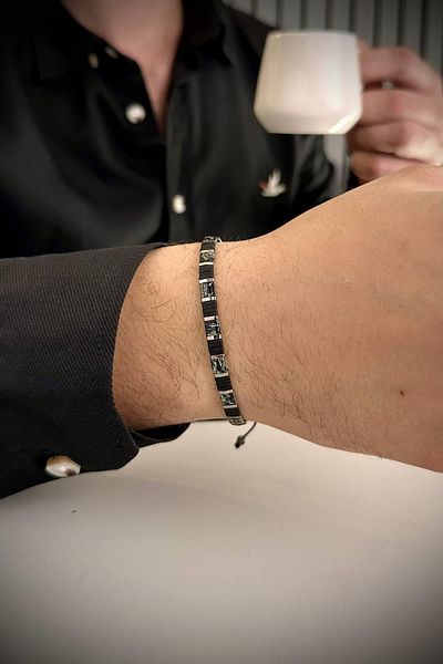 dergah tesbih Black Life Mood Bracelet