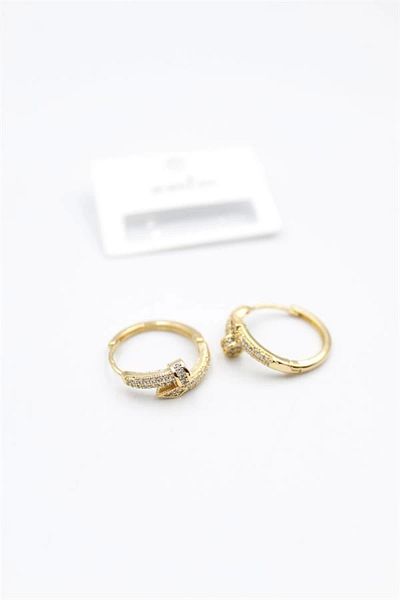 PRATİKOBA Jewelled Stud Earrings - Gold