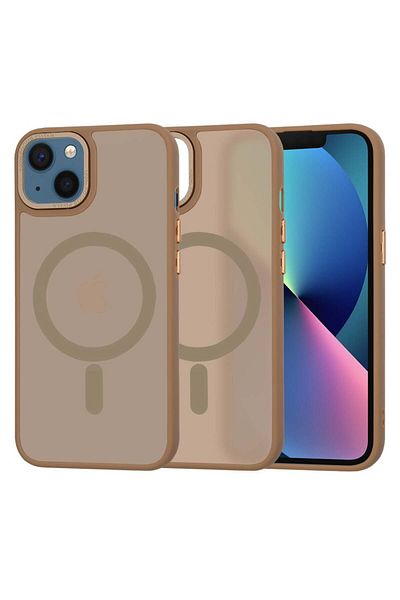 Techsuit IPhone 13 Case - Techsuit HaloFrostÂ MagSafe Series - Sandstone Brown