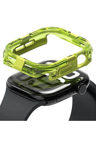Ringke Case for Apple Watch 10 42mm - Ringke Fusion Bumper - Neon Green