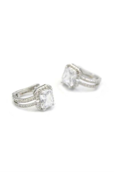 PRATİKOBA Jewelled Earrings - White