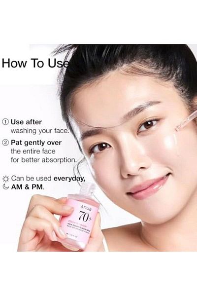 ANUA Peach 70% Niacinamide Serum brightening hydrating face serum hyperpigmentation treatment reduci