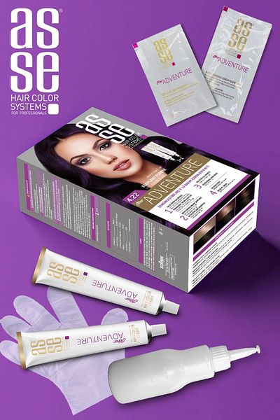 asse Vopsea de păr permanentă 4.22 Violet vinete 50 50ml