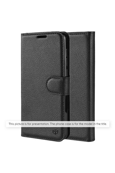 Techsuit Case for Samsung Galaxy S24 FE - Techsuit Leather Folio - Black