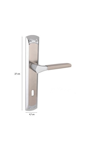EYMEN YAPI Arpat Arya Grand Luxury Aluminum Door Handle Chrome Satin Room
