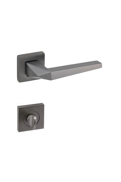 EYMEN YAPI Meysan Kübra Square Badge Door Handle Anthracite Wc