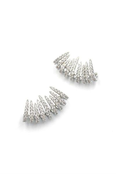 PRATİKOBA Jewelled Earrings - Silver