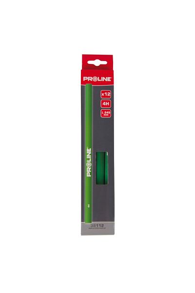 PROLINE Construction Pencil For Carpentry Type-4H, 12/Set