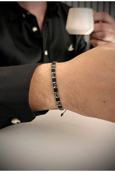 dergah tesbih Black Life Mood Bracelet