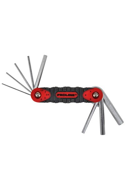 PROLINE Set of negative Cr-Va wrenches with handle 2-10Mm - 7P.