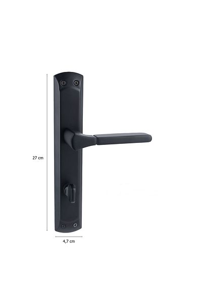 EYMEN YAPI Arpat Arya Grand Luxury Aluminum Door Handle Matte Black Wc