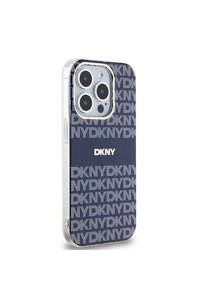 Dkny Carcasă pentru iPhone 15 Pro - DKNY IML Mono & Stripe MagSafe (DKHMP15LHRHSEB) - Albastră