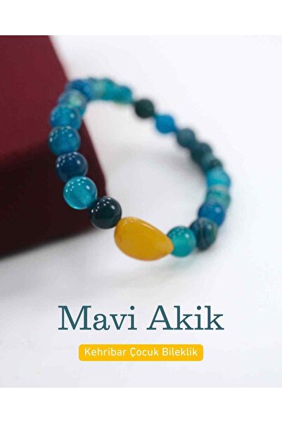 Mina Souvenir اسوارة اطفال من العنبر والحجر الطبيعي، اسوارة من الحجر الطبيعي،...