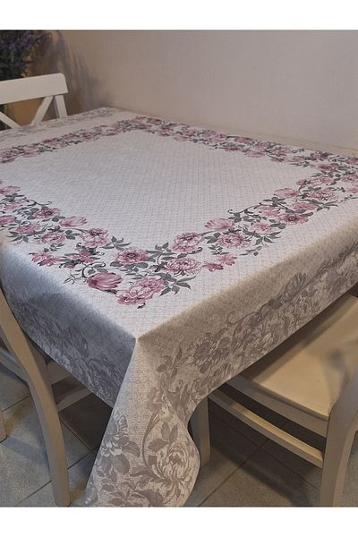 Başak Ev Tekstili Pânză uleioasă din PVC pe bază de fibre DORA PANO - Față de masă gata de ștergere cu model 115 X 140
