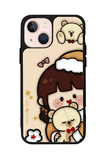 Aksel Kılıf متوافق مع هاتف Apple iPhone 13 Mini، أسود غير لامع، سيليكون ناعم،...