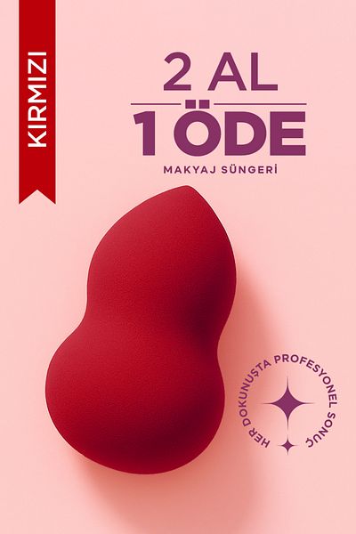 Hill Beauty Turkey Ultra Soft Pear Makeup Sponge Red